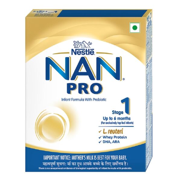 Nestle Nan Pro Stage 1 Up To 6 Months Infant Formula With Probiotic Refill Powder 400gm