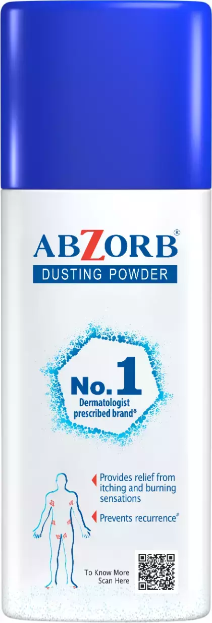 Abzorb Total Skin Relief Dusting Powder (20% Extra) Bottle Of 120gm