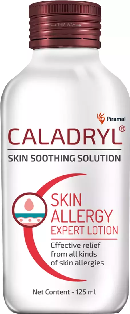 Caladryl Skin Allergy Lotion For Rashes | Sunburn | Prickly Heat And Insect Bites- 125ml