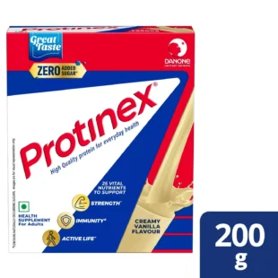 Protinex Health Supplement And Nutritional Protein Mix For Adults Creamy Vanilla Flavour Box 200 Gm