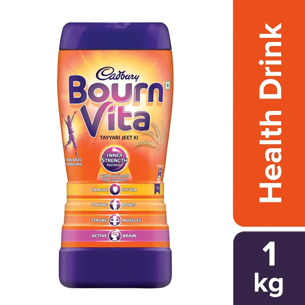 .Bournvita Cadbury Chocolate Health Drink Jar, 1kg