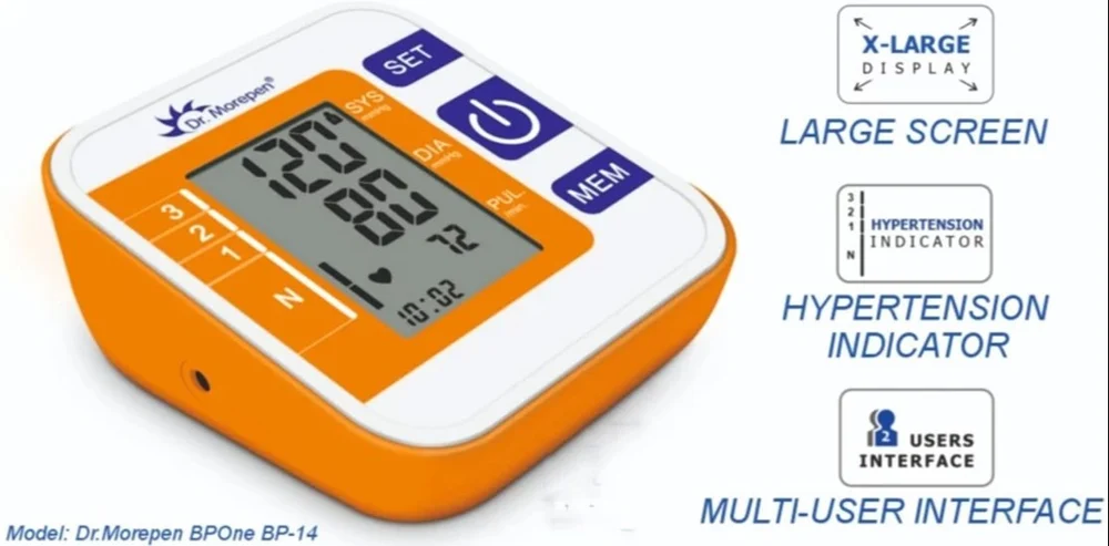 Dr. Morepen Blood Pressure Monitor Model BP 14, Adult Cuff - Image 2